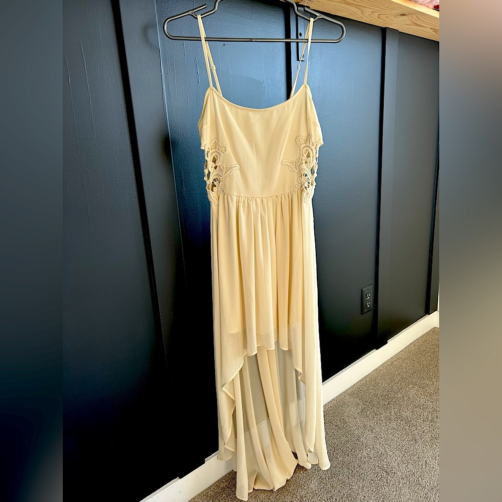 High low dress. Ivory. Forever21